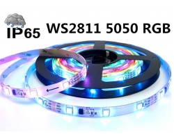 Tira PIXEL LED Digital Flexible 24V 14,4W/mt 60 Led/mt WS2811 5050 IP65 RGB Full Color, Venta por metros